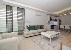 شقة مفروشة من تصميم غرفة وصالة ضمن مجمع خمس نجوم في الانيا 