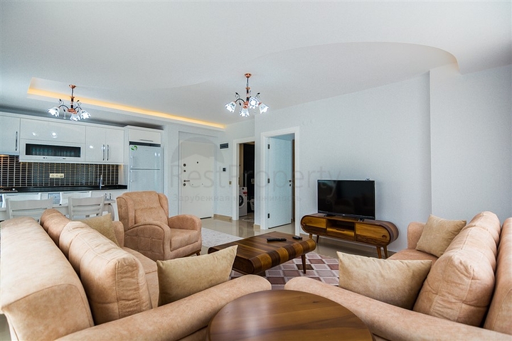 شقة غرفة نوم وصالة مفروشة ضمن مجمع سكني حديث في الانيا 