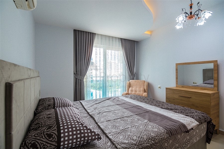 شقة غرفة نوم وصالة مفروشة ضمن مجمع سكني حديث في الانيا 