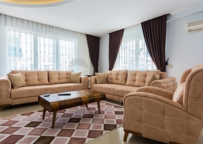 شقة غرفة نوم وصالة مفروشة ضمن مجمع سكني حديث في الانيا 