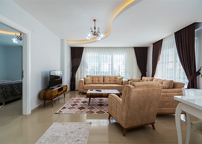 شقة غرفة نوم وصالة مفروشة ضمن مجمع سكني حديث في الانيا 