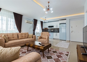 شقة غرفة نوم وصالة مفروشة ضمن مجمع سكني حديث في الانيا 