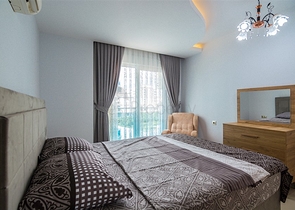 شقة غرفة نوم وصالة مفروشة ضمن مجمع سكني حديث في الانيا 