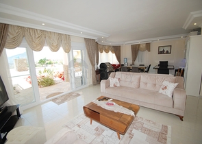 فيلا مستقلة باطلالة بحر - مفروشة -  في منطقة كارجي جاك / الانيا 