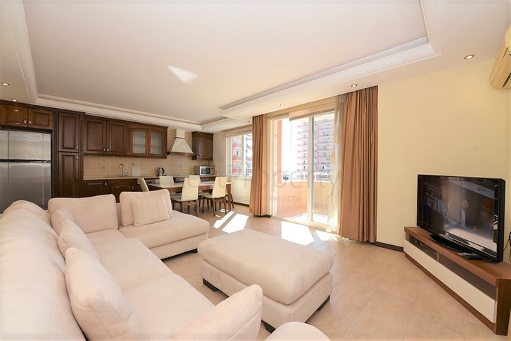 اطلالة بحر مباشرة - شقة مفروشة بتصميم غرفتين وصالة للبيع في الانيا 