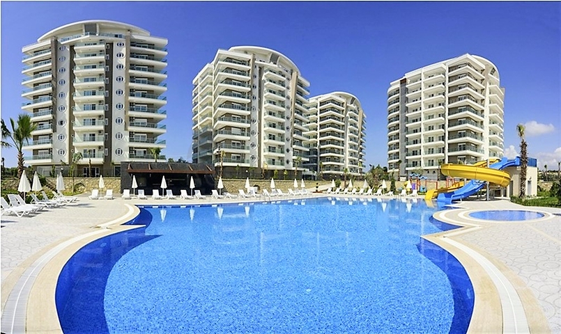 شقة غرفة وصالة مفروشة ضمن مجمع خمس نجوم في افسلار / الانيا 