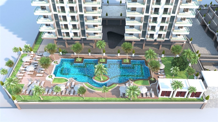 للمستثمرين - شقق ضمن مجمع سكني فاخر قيد الانشاء في مهموتلار / الانيا 