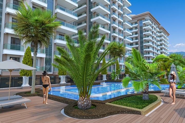 للمستثمرين - شقق ضمن مجمع سكني فاخر قيد الانشاء في مهموتلار / الانيا 