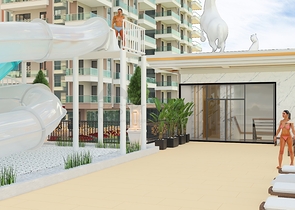 للمستثمرين - شقق ضمن مجمع سكني فاخر قيد الانشاء في مهموتلار / الانيا 