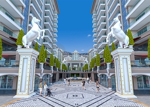 للمستثمرين - شقق ضمن مجمع سكني فاخر قيد الانشاء في مهموتلار / الانيا 