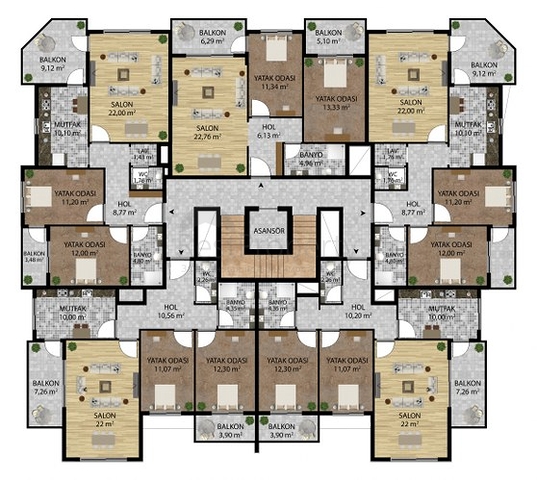 فرصة استثمارية - مجمع سكني جديد في مركز الانيا 