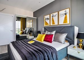 شقة ثلاث غرف وصالة فاخرة ضمن مركز مدينة الانيا