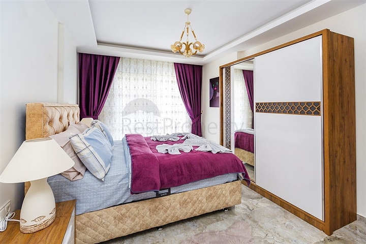 شقق غرفتين وصالة مفروشة ضمن مجمع حديث في مهموتلار / الانيا 