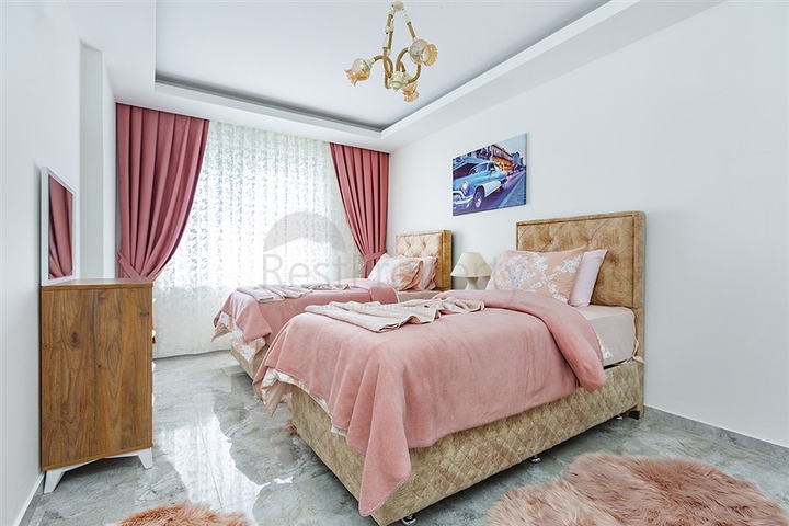 شقق غرفتين وصالة مفروشة ضمن مجمع حديث في مهموتلار / الانيا 