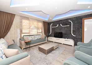 دوبلكس فاخرة - ثلاث غرف وصالة مفروشة - في مهوتلار / الانيا 