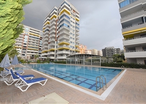 اطلالة بحر مباشرة - عرض مميز - دوبلكس غرفتين وصالة ضمن مجمع سكني في مهموتلار / الانيا 