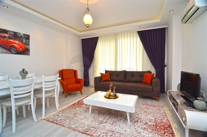 شقة غرفة وصالة مفروشة ضمن مجمع سكني حديث في مهموتلار / الانيا 