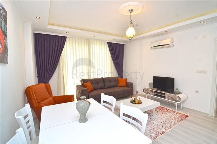 شقة غرفة وصالة مفروشة ضمن مجمع سكني حديث في مهموتلار / الانيا 