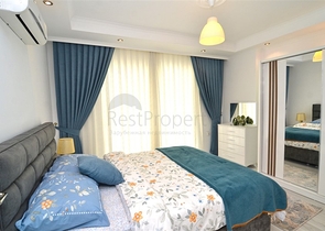 شقة غرفة وصالة مفروشة ضمن مجمع سكني حديث في مهموتلار / الانيا 