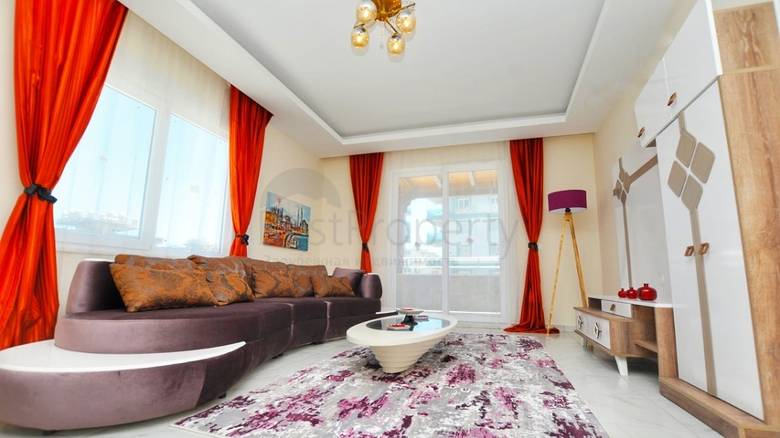 عرض مميز - شقة 2 غرفة وصالة - مفروشة ضمن مجمع خمس نجوم في مهموتلار / الانيا 