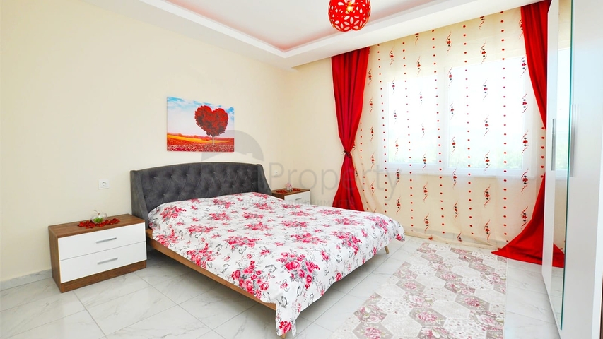 عرض مميز - شقة 2 غرفة وصالة - مفروشة ضمن مجمع خمس نجوم في مهموتلار / الانيا 