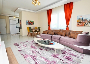 عرض مميز - شقة 2 غرفة وصالة - مفروشة ضمن مجمع خمس نجوم في مهموتلار / الانيا 