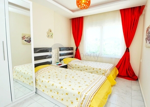 عرض مميز - شقة 2 غرفة وصالة - مفروشة ضمن مجمع خمس نجوم في مهموتلار / الانيا 