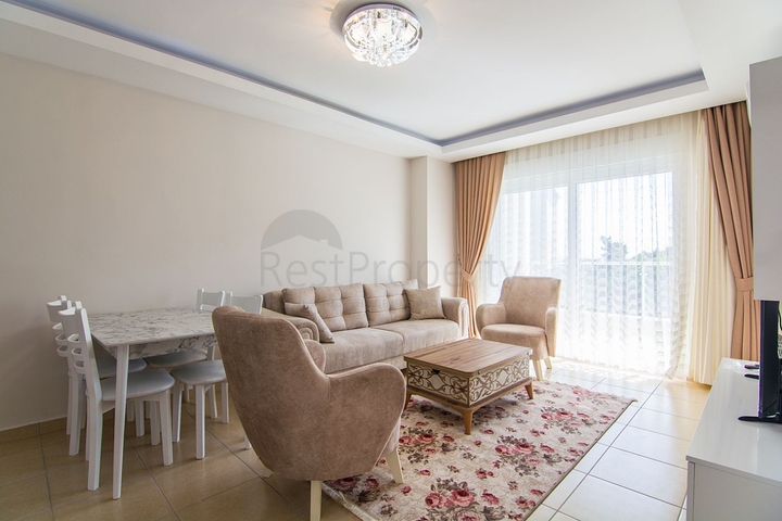 اطلالة بحر - سعر مميز - شقة مفروشة من تصميم غرفة وصالة في كارجي جاك / الانيا 