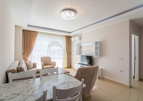 اطلالة بحر - سعر مميز - شقة مفروشة من تصميم غرفة وصالة في كارجي جاك / الانيا 