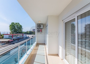 اطلالة بحر - سعر مميز - شقة مفروشة من تصميم غرفة وصالة في كارجي جاك / الانيا 