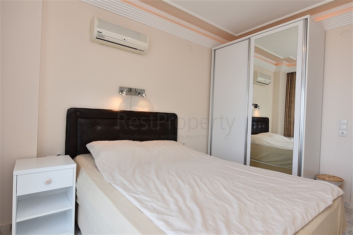 اطلالة بحر - شقة غرفتين وصالة مفروشة ضمن مجمع فاخر في الانيا  