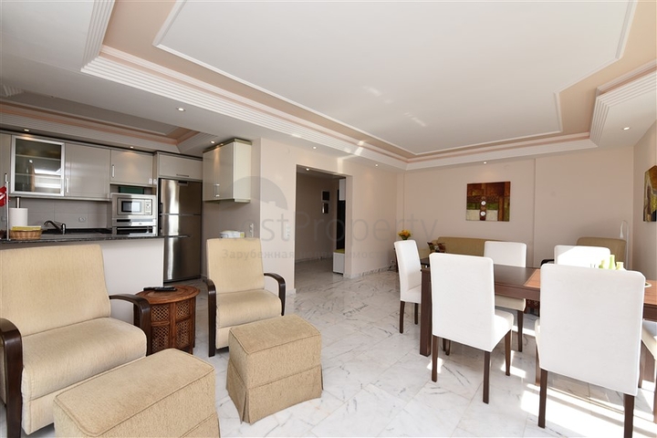 اطلالة بحر - شقة غرفتين وصالة مفروشة ضمن مجمع فاخر في الانيا  