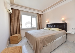 اطلالة بحر - شقة غرفتين وصالة مفروشة ضمن مجمع فاخر في الانيا  