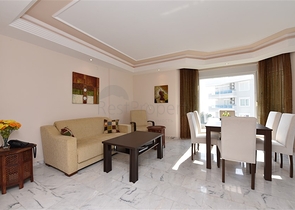 اطلالة بحر - شقة غرفتين وصالة مفروشة ضمن مجمع فاخر في الانيا  