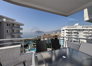 اطلالة بحر - شقة غرفتين وصالة مفروشة ضمن مجمع فاخر في الانيا  