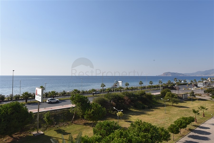 اطلالة بحر مباشرة - شقة غرفتين وصالة في مهموتلار / الانيا 