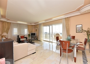 اطلالة بحر مباشرة - شقة غرفتين وصالة في مهموتلار / الانيا 