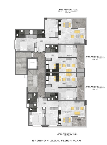 مشروع سكني جديد - بأسعار مناسبة - في منطقة مهموتلار / الانيا 