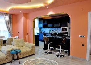 تصميم مميز - شقة عائلية واسعة - 3 غرف وصالة - مهموتلار / الانيا 