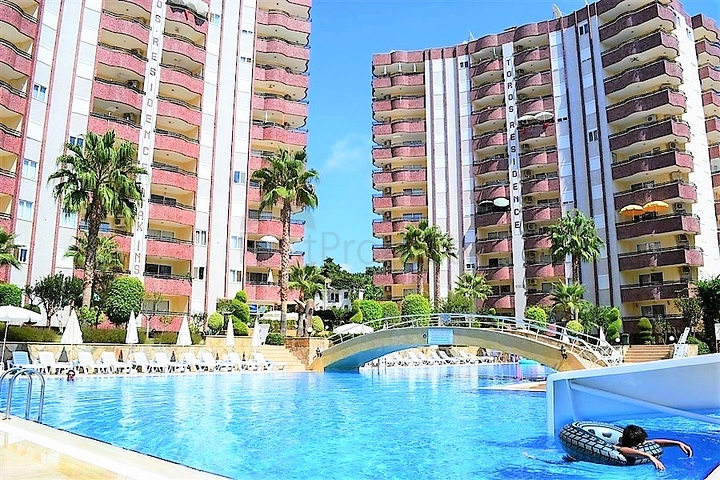 شقة عائلية - غرفتين وصالة - ضمن مجمع سكني في مهموتلار / الانيا 