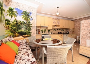 شقة عائلية - غرفتين وصالة - ضمن مجمع سكني في مهموتلار / الانيا 