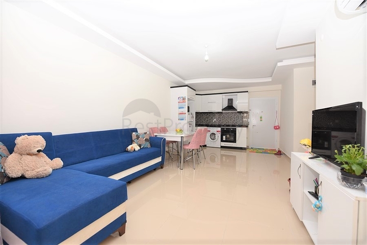 شقة مفروشة - 1 غرفة نوم وصالة - ضمن مجمع سكني يضم كافة الخدمات - مهموتلار / الانيا 