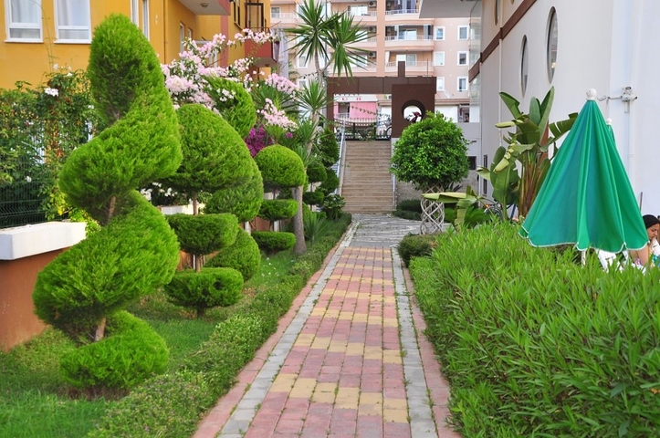 شقة مفروشة - 1 غرفة نوم وصالة - ضمن مجمع سكني يضم كافة الخدمات - مهموتلار / الانيا 