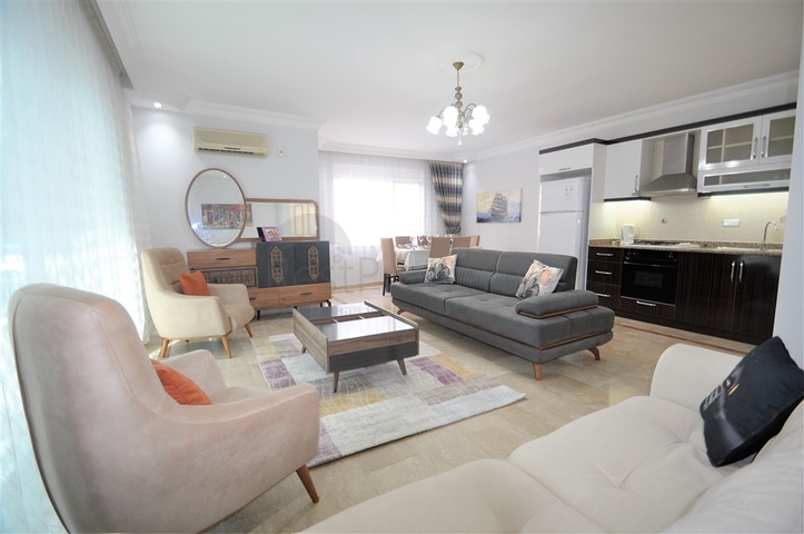 سعر مناسب - شقة مفروشة - 2 غرفة وصالة - في منطقة اوبا / الانيا 