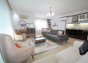 سعر مناسب - شقة مفروشة - 2 غرفة وصالة - في منطقة اوبا / الانيا 