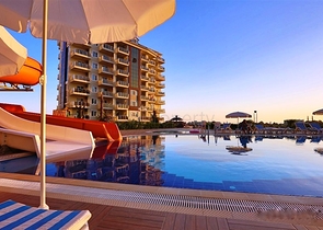 شقة استديو واسعة - ضمن مجمع 5 نجوم  - في افسلار / الانيا 