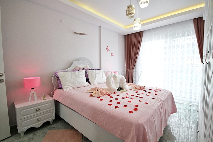 تصميم فاخر - شقة 2 غرفة وصالة في منطقة مهموتلار / الانيا  تصميم فاخر - شقة 2 غرفة وصالة في منطقة مهموتلار / الانيا