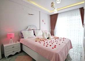 تصميم فاخر - شقة 2 غرفة وصالة في منطقة مهموتلار / الانيا  تصميم فاخر - شقة 2 غرفة وصالة في منطقة مهموتلار / الانيا