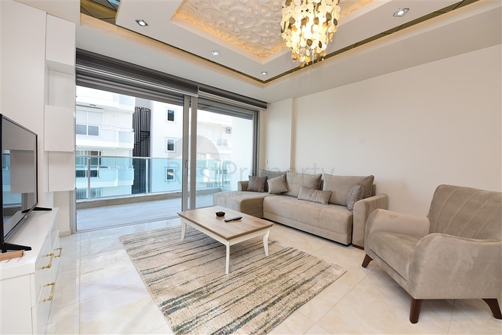 اطلالة بحر - فرش فاخر - مجمع حديث - شقة غرفة وصالة في مهموتلار / الانيا 