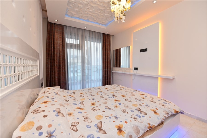 اطلالة بحر - فرش فاخر - مجمع حديث - شقة غرفة وصالة في مهموتلار / الانيا 